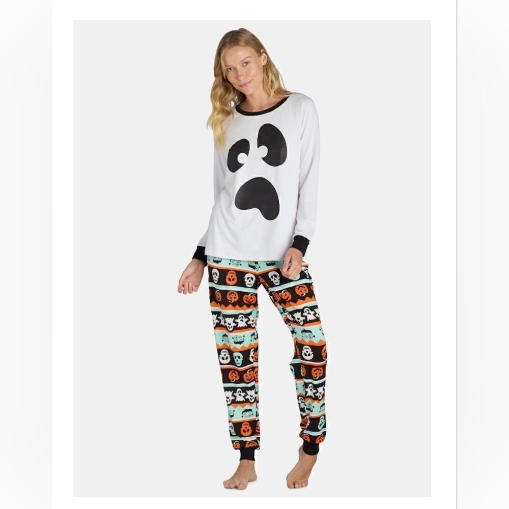Halloween Ghost Women’s Matching Family Pajamas Set from Way to Celebrate